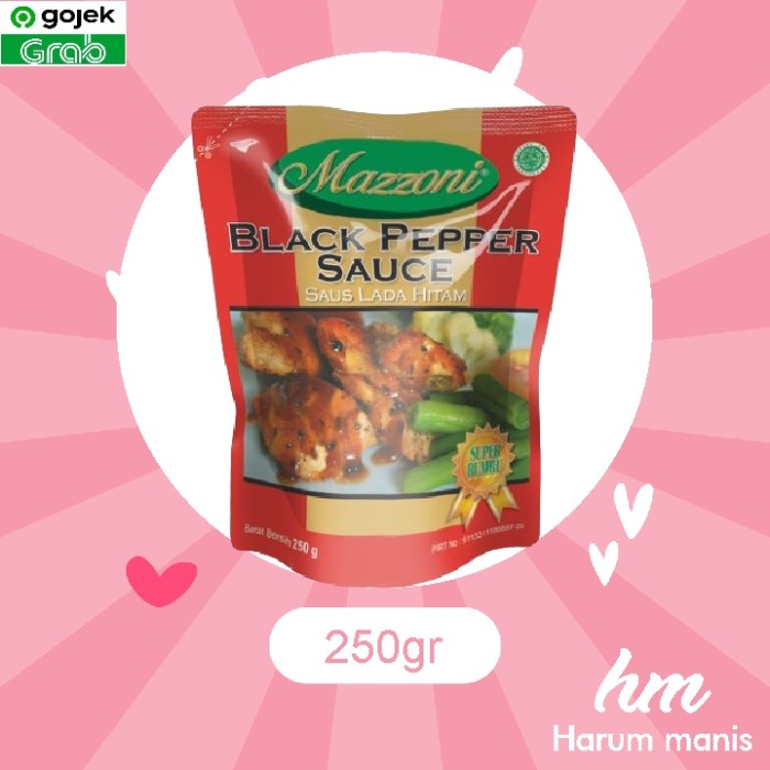 

Saus Lada Hitam / Blackpepper Sauce Mazzoni 250g
