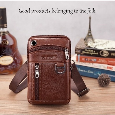 LEATHER BAG VENTE TAS PRIA DEWASA REMAJA KECIL SMARTPHONE ORIGINAL II TAS KULIT TRAVEL II MUAT TEMPA
