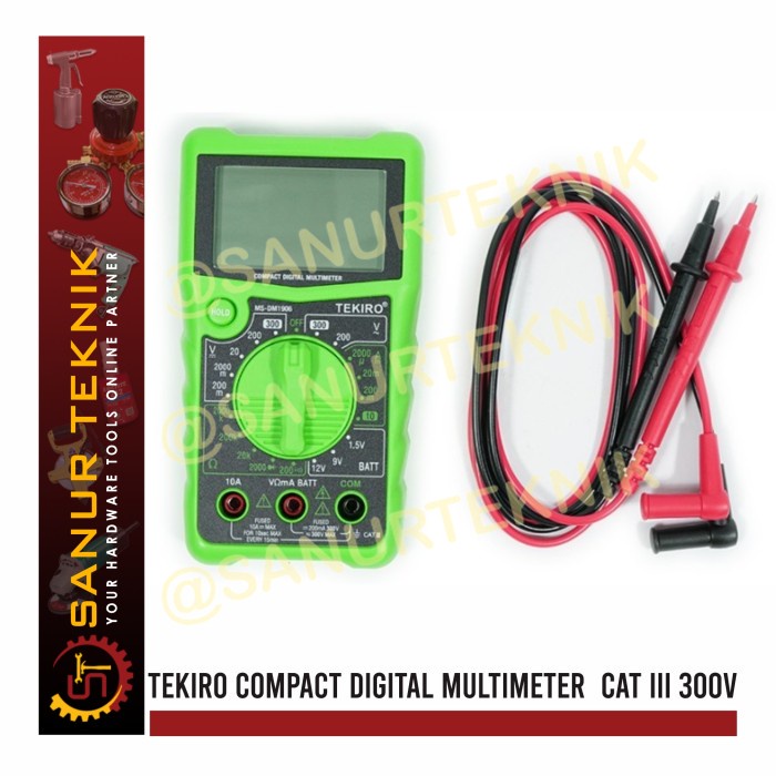 TEKIRO Compact Digital Multimeter / Avometer Avo Meter Digital Compact