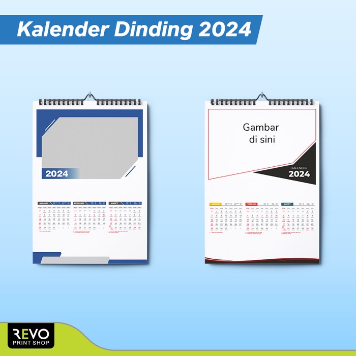 

Kalender Dinding / Kalender Poster / Cetak Kalender / Wall Calender - Biru