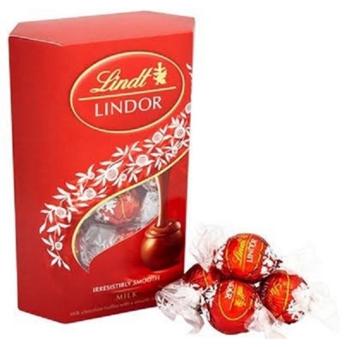 

Coklat Lindt Lindor Chocolate Milk Assorted Dark Cokelat Swiss Import - Milk