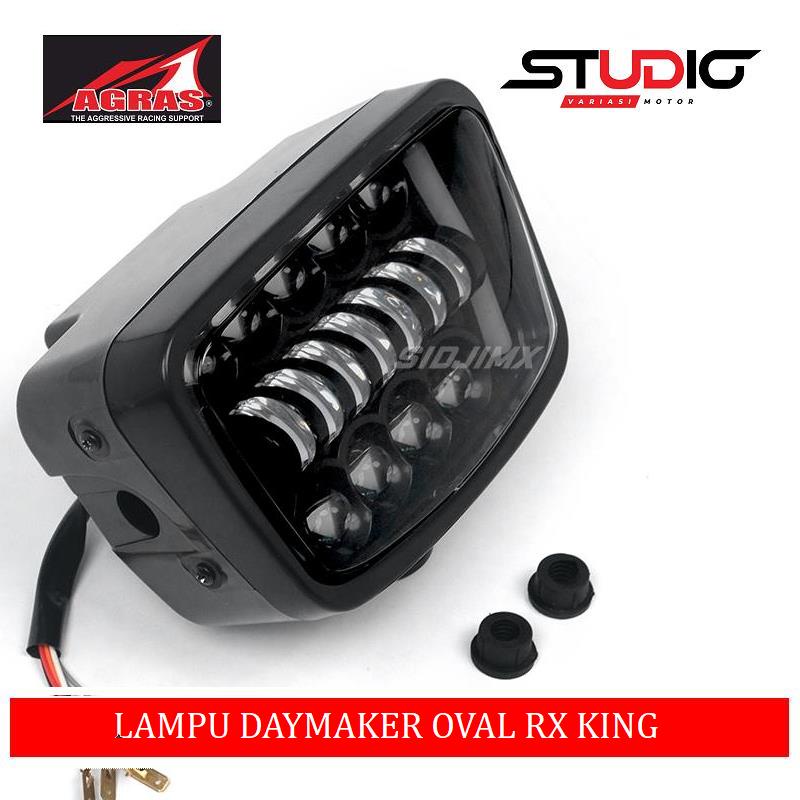 Lampu Depan Daymaker Kotak Oval 16 Mata Set Batok Headlamp Lampu Daymaker Rx King Gl 100 Rx King Win