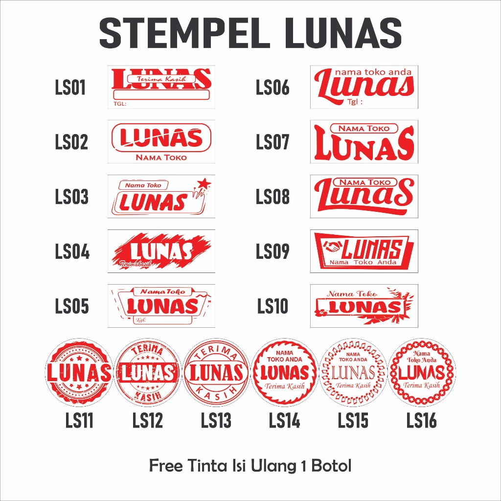 

STEMPEL LUNAS CUSTOM