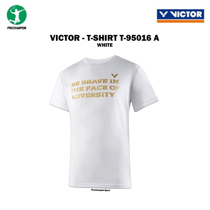Kaos Jersey Badminton Victor Shirt T 95016 White