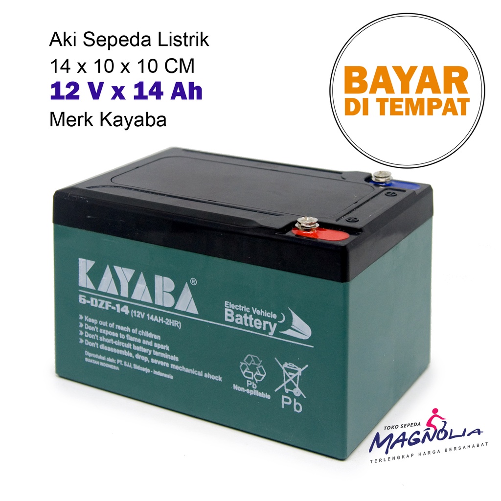 Aki Sepeda Listrik Selis 12V 14Ah Model Kering