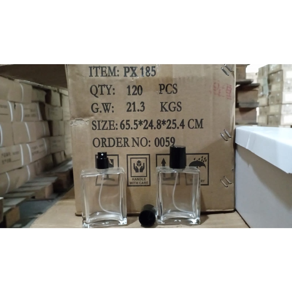 Botol Parfum Kosong Kotak 35ml 55ml 100ml polos Spray harga satuan/pcs Botol Parfum