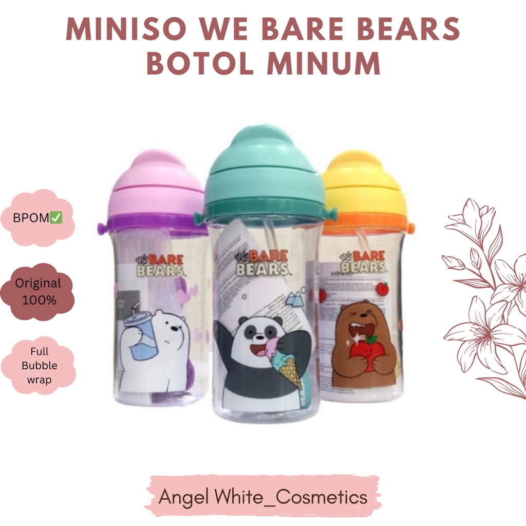 MINISO WE BARE BEARS BOTOL MINUM