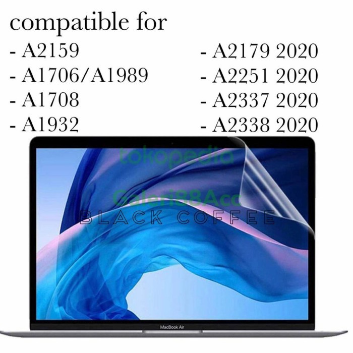Tempered Glass  MacBook Air M1 2020 A2337 MacBook Pro M1 2020 13inch A2338 CLEAR Anti Gores