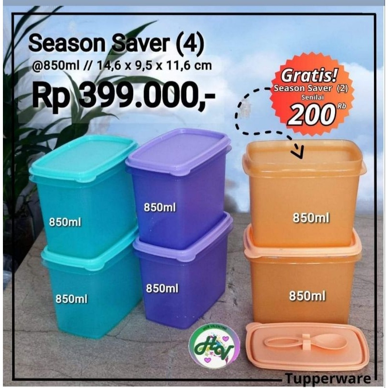 season saver tupperware - taperware promo