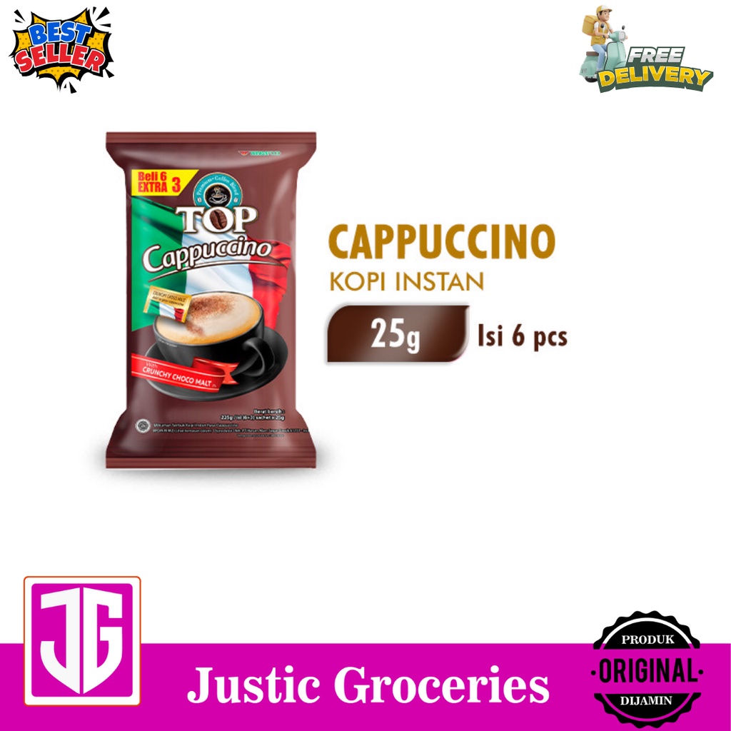

Top Coffee Kopi Instan Cappucino 25 gr x 6 pcs