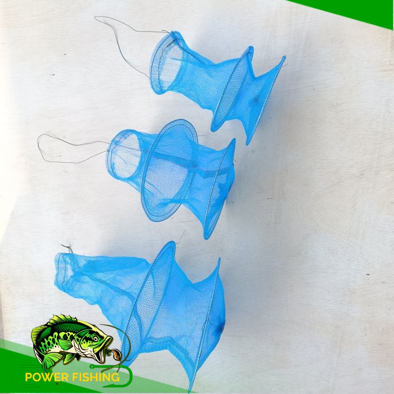 KORANG IKAN BIRU BULAT UKURAN - Koja ikan bahan polinet - Koja kecil praktis
