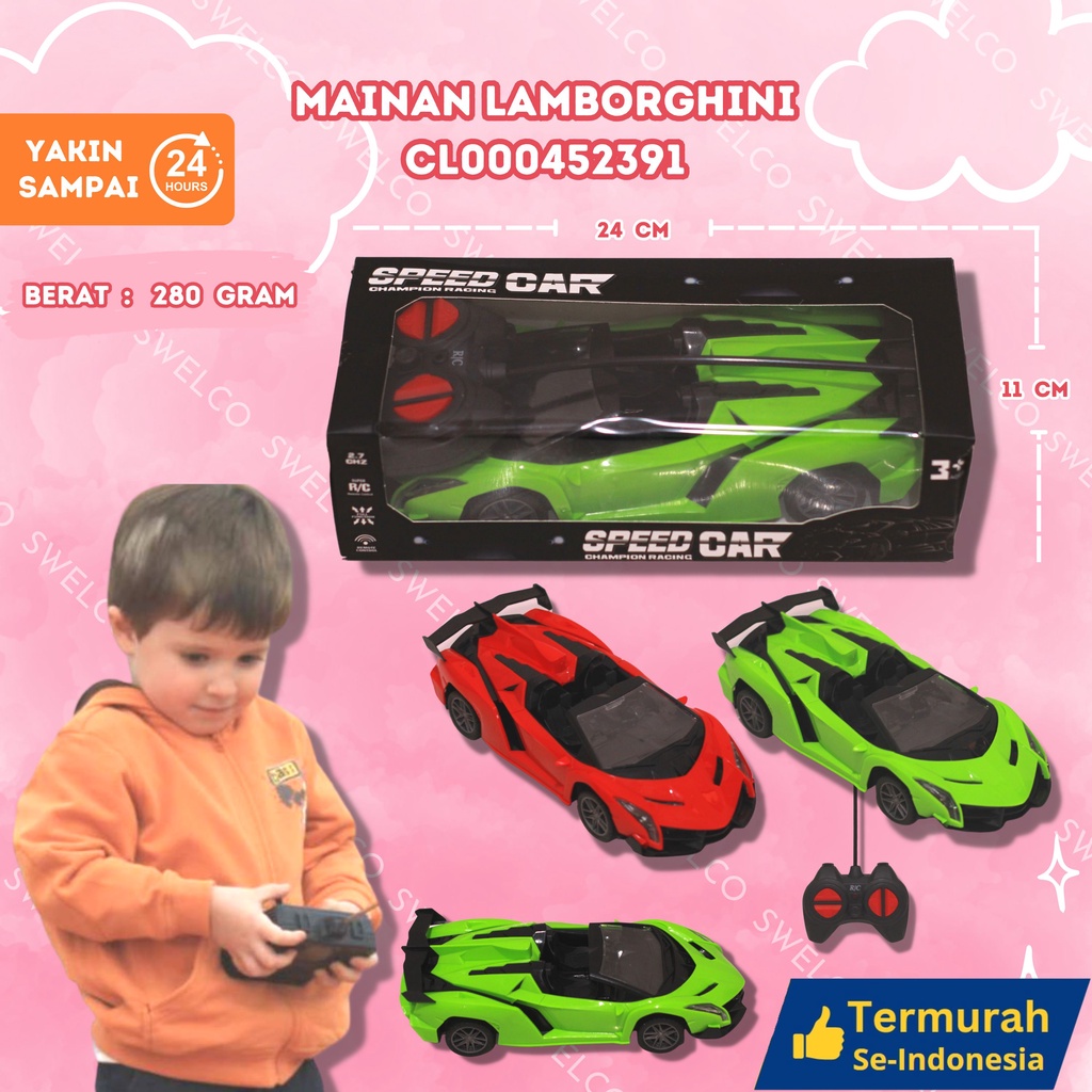 Mainan Anak Mobil RC Top Speed PR 17228 Mobil Remote Control Buka Tutup Pintu | Mainan Mobil Remote 