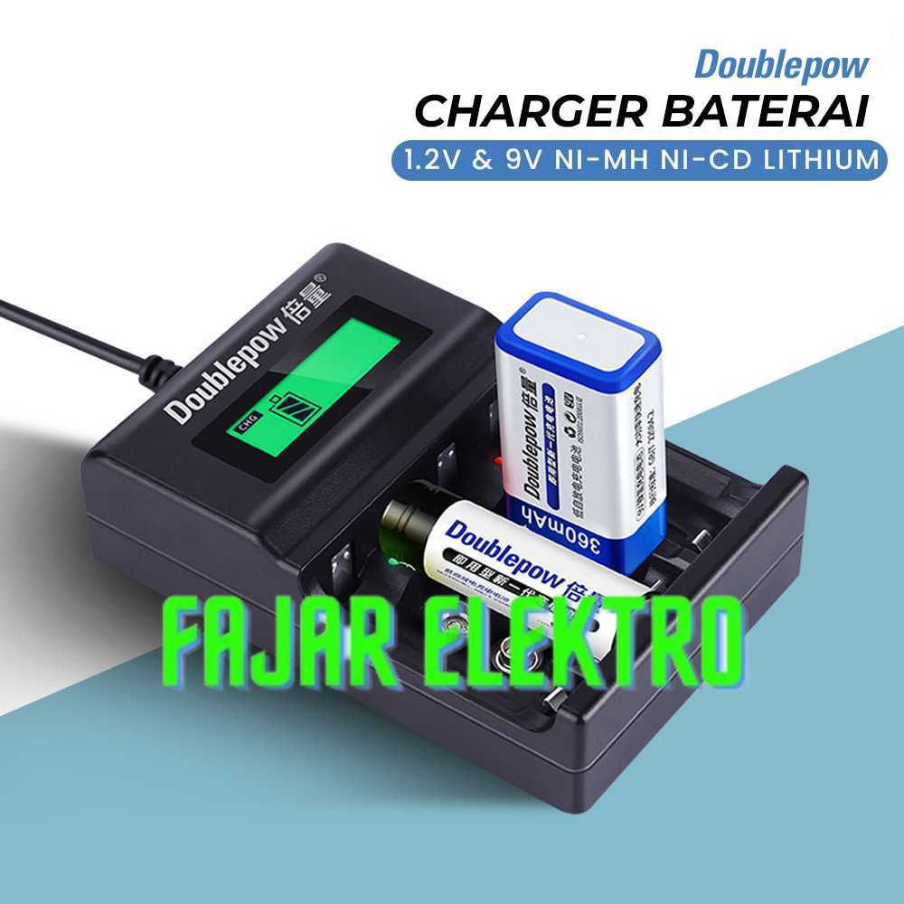 Doublepow Charger Baterai 1.2V & 9V NI-MH NI-CD Lithium - DP-UK95