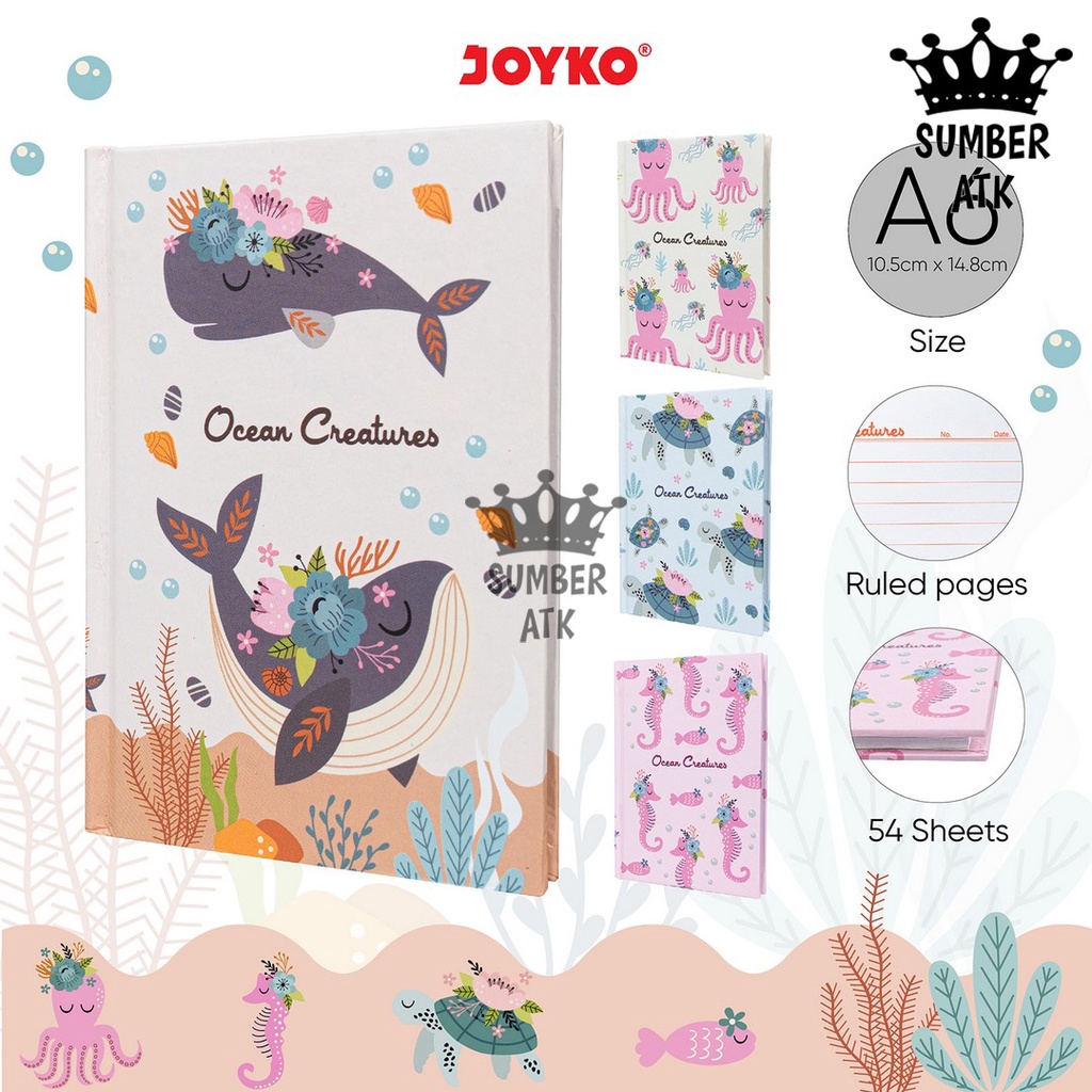 

Buku Tulis Catatan Jurnal Diary Joyko D-1115OC-108 Ocean Creatures