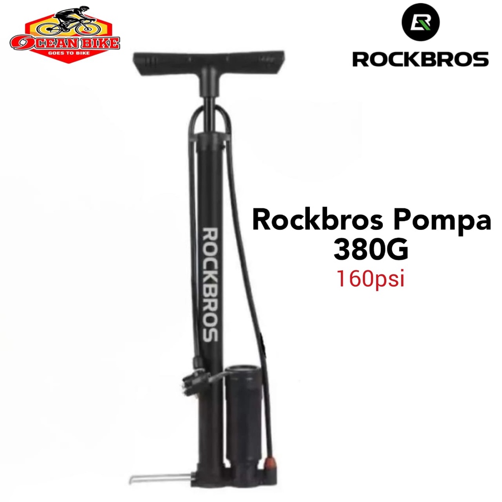ROCKBROS Pompa Sepeda Pump 380G bola Sepeda Sepeda Motor Bicycle Pump bike air pump 160psi 160 psi