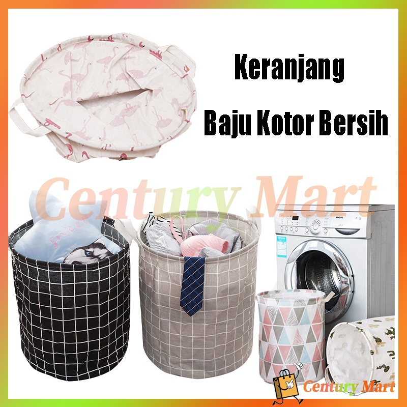 laundry bag foldable / keranjang baju kotor /Keranjang Baju Laundry Bulat Pakaian Kotor /Laundry Bag
