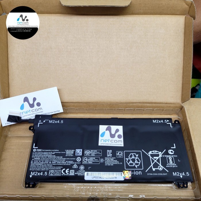 Baterai Hp Omen 15-dh1020TX 15-dh0180TX 15-dh0105TX 15-dh0000NK-PG06XL netcom