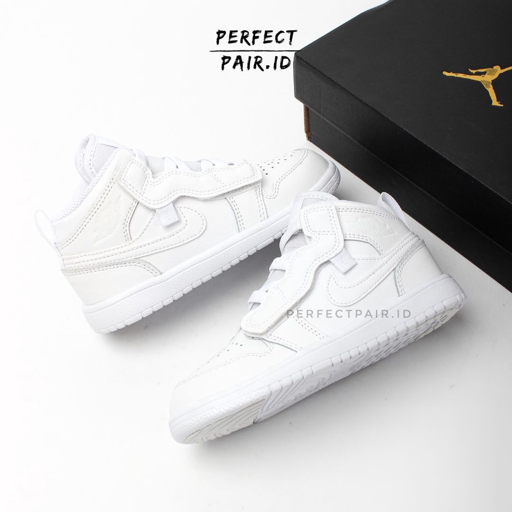 Air Jordan 1 Mid Triple White PS 100% Original BNIB