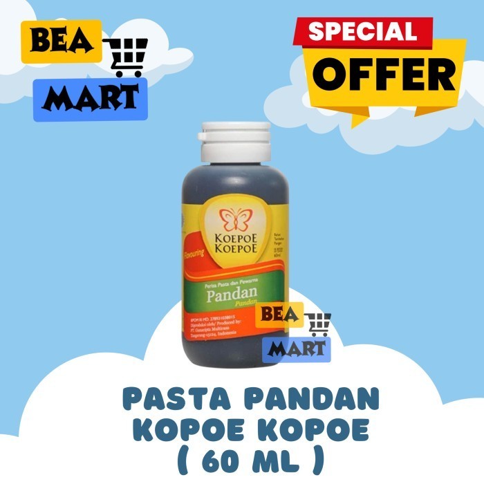 

Pasta Pandan Koepoe Koepoe 60 ml | Perasa Perisa Makanan Kupu 60ml