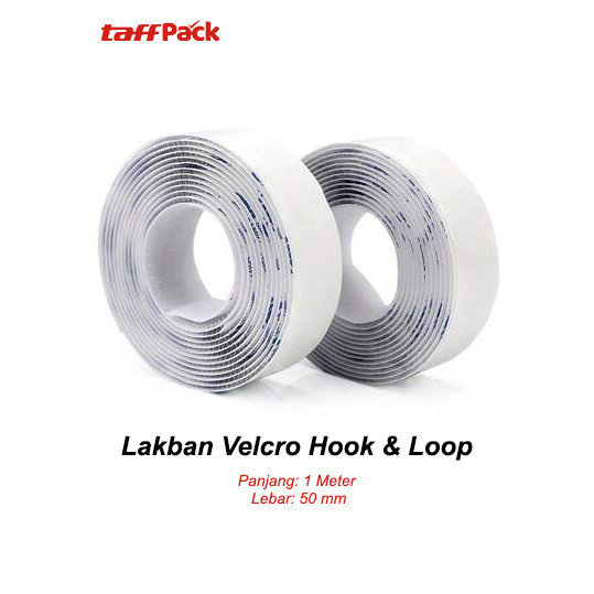 Lakban Velcro + LEM Hook and Loop Magic Nilon Sticker velcro perekat