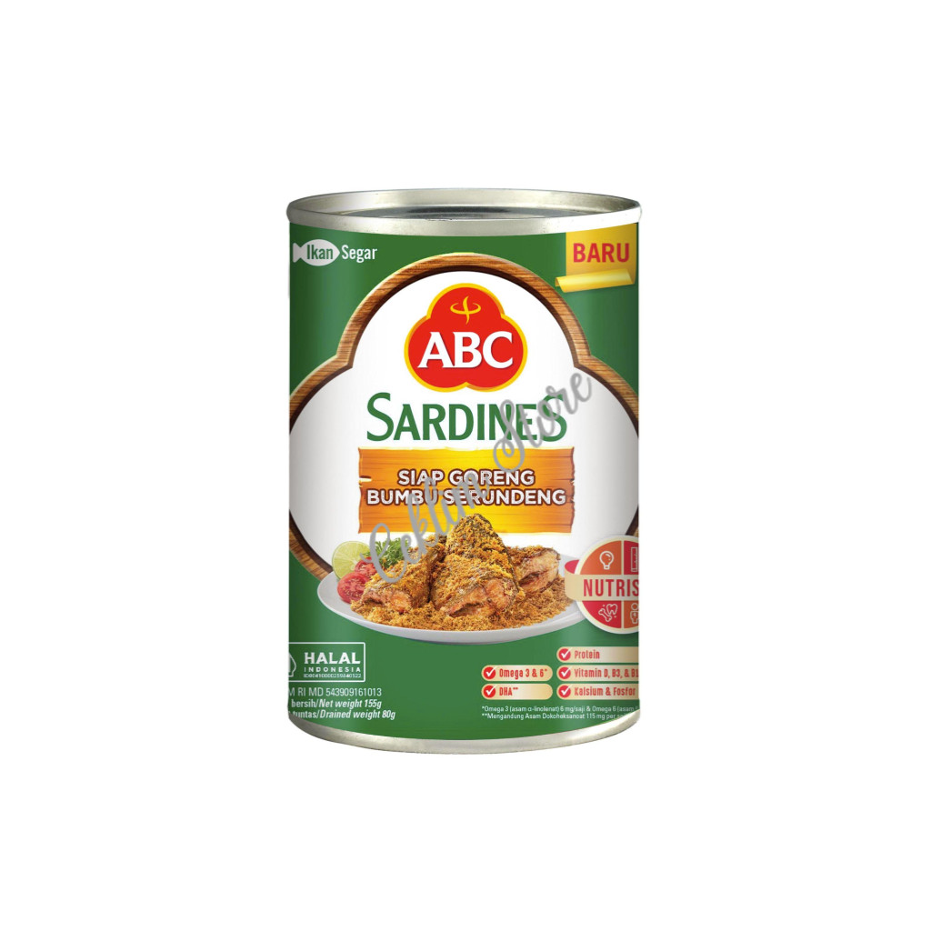 

(Aceh) ABC Sarden Siap Goreng Bumbu Serundeng 155 g