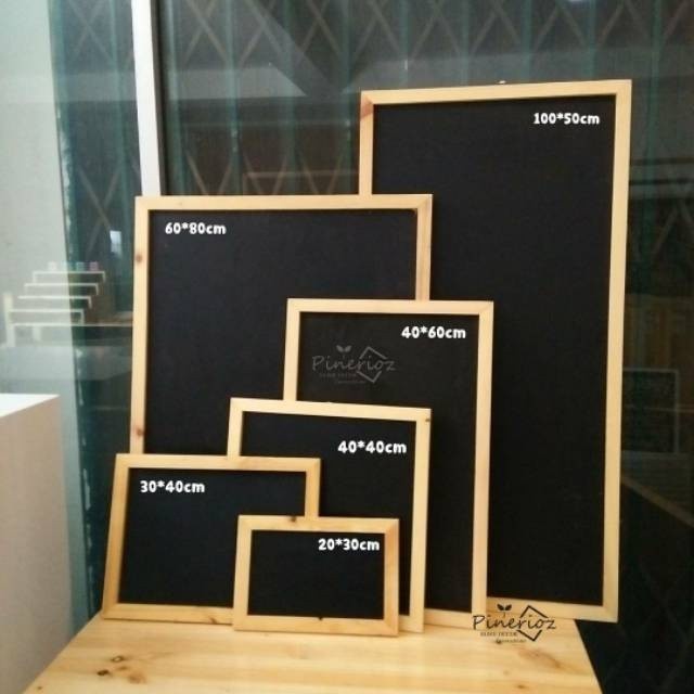 

[PINERIOZ] Papan tulis kapur 30*40cm / Blackboard/ Chalkboard / Jati Belanda
