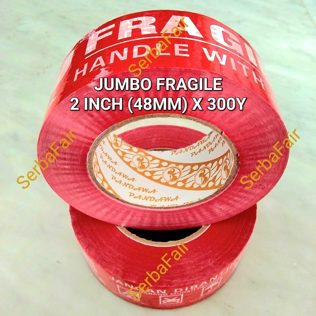 

Lakban Fragile Pandawa 2 Inch (48mm) x 300 Yards Ecos