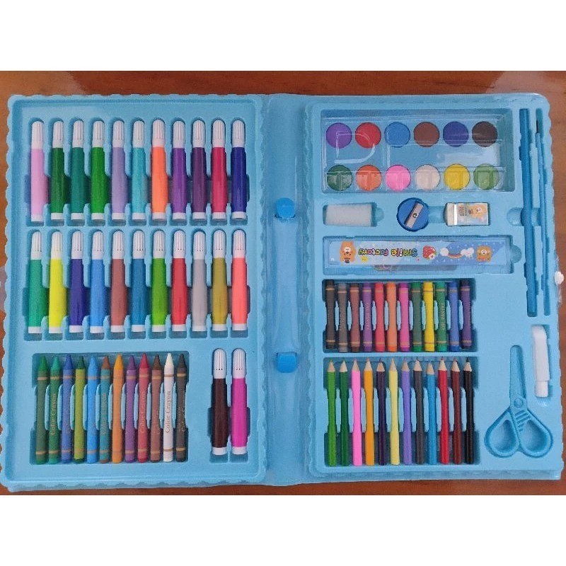 

shenarjabar - Shenar Crayon Set Isi 86 Pensil Warna Cat Air Alat Mewarnai Lukis Karakter Stasionary Colour Pencil -MITA CRAYON Ukuran Papan : 33.5cm x 3.5cm x 22cm (PXLXT) Bisa COD