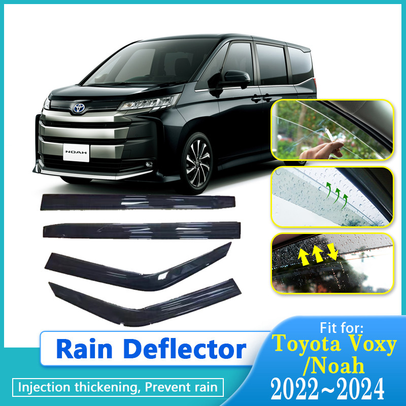 Car Rain Deflectors For Toyota Voxy Noah Suzuki Landy R90 2022~2024 Rainproof Window Visors Rain Def