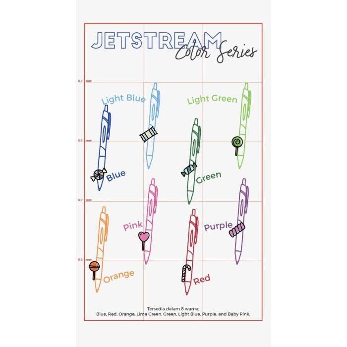 

Uni Jetstream Color Series Ballpoint Pen - 0.7 mm, Orange
