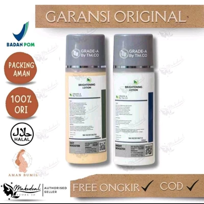 READY HB LOTION SIANG MALAM GRADE A BY TMCO BPOM BOOSTER ORIGINAL 100% Paket lotion tmco siang malam