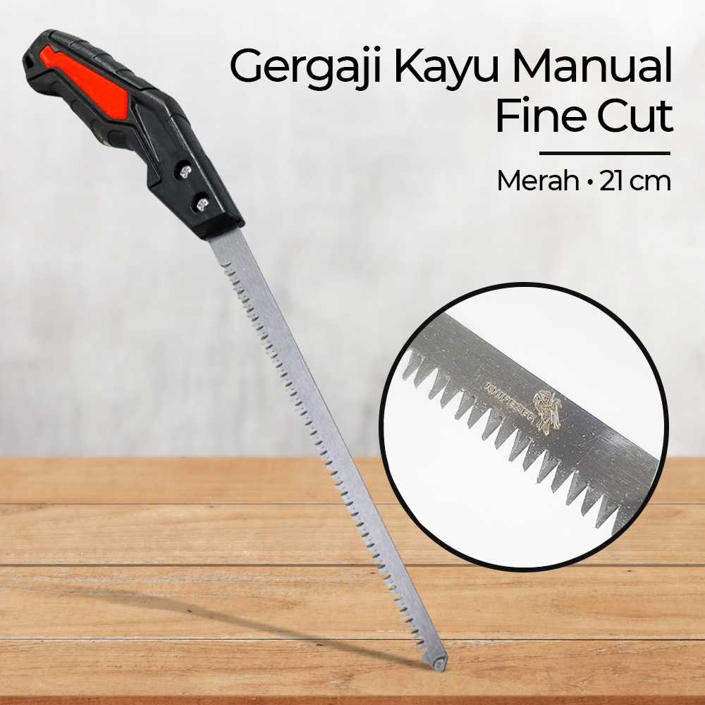diskon besar Februari KNIFEZER Gergaji Kayu Tangan Manual Garden Saw Wood Fine Cut 21cm - 8102 Domes