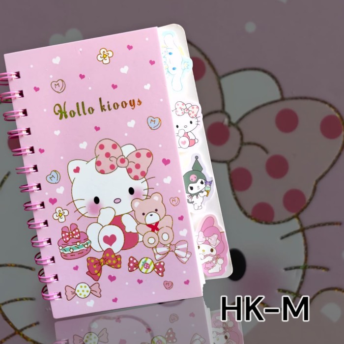 

HS88 BINDER GLITTER SANRIO | BINDER BOOK SANRIO | DIARY SANRIO | KUROMI | - HK ( M