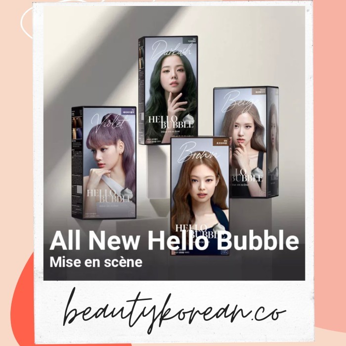 mise en scene Hello Bubble x Black Pink Dye Hair Coloring