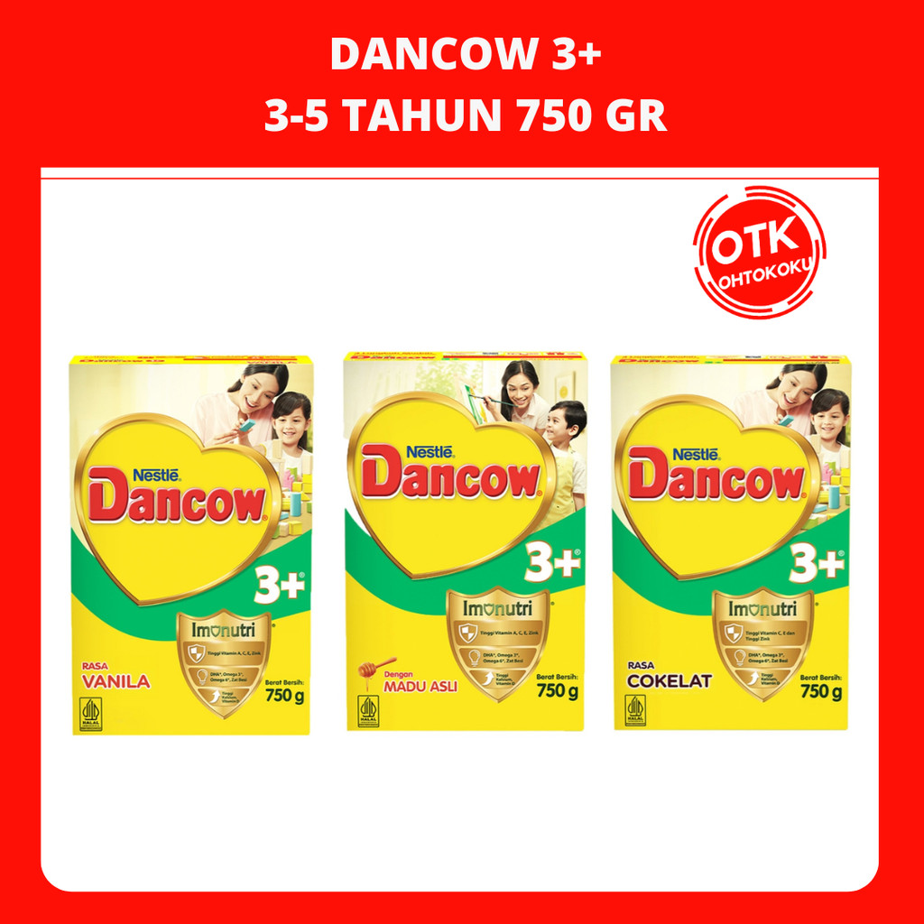 

Nestle Dancow 3+ Susu Pertumbuhan Anak 3-5 Tahun 750 gr