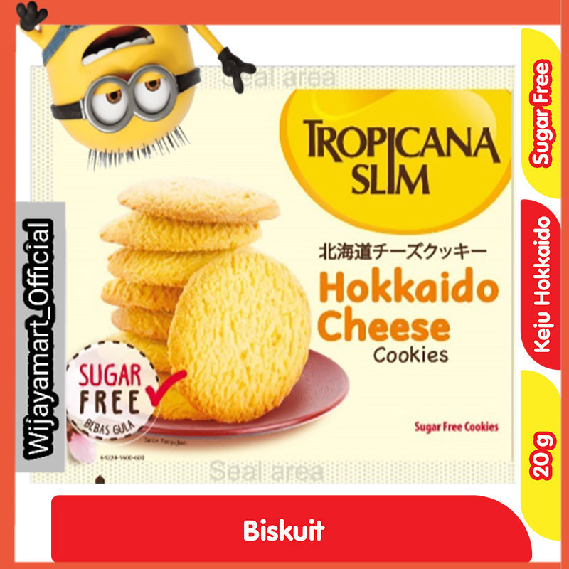 

Tropicana Slim Cookies Keju Hokkaido Sachet 20 g
