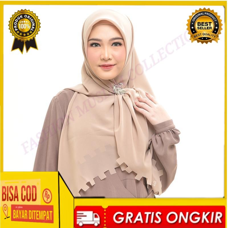 Rabbani - Kerudung Segi Empat Zahira Dagadu M Jilbab Casual