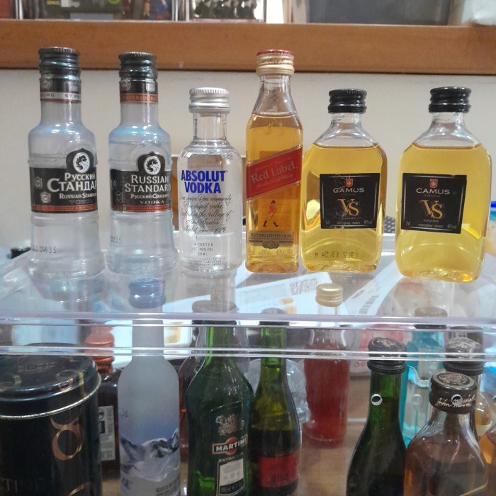 Pajangan Miniatur Liquor Botol Plastik