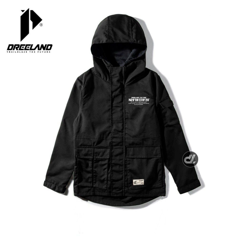 Dreeland Jacket Parka Force Mate Black