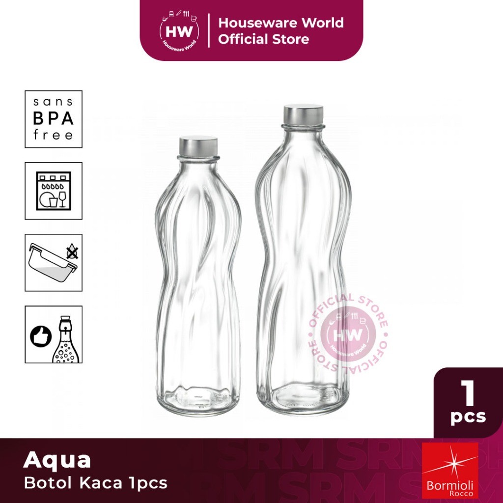 BORMIOLI ROCCO Botol Kaca Aqua - 1pcs