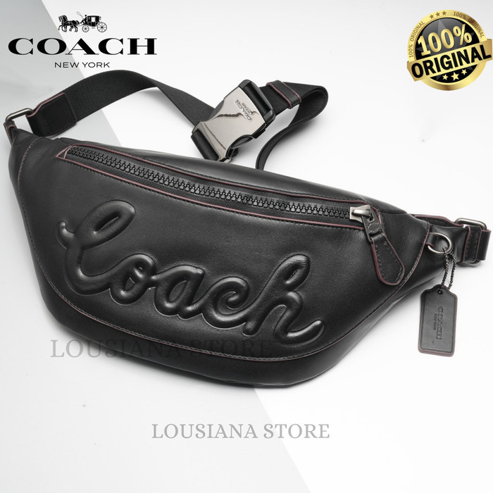Coach Warren Script Belt Hip 76799