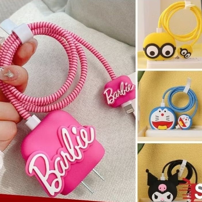 [oddsolshop] pekanbaru/Set Pelindung Kabel 4 in 1 / Set Cable Bite Karakter / Set Pelindung