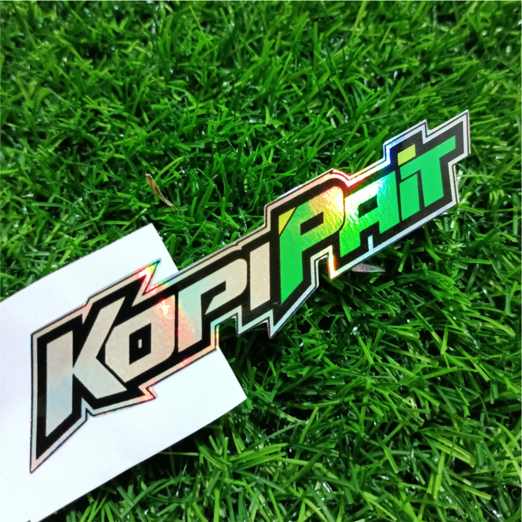 

Stiker viral | kata-kata | kopi pait | vinyl Glossy/Hologram stiker potongan presisi terbaru stiker kecil kopi pait