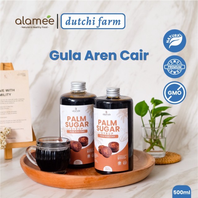 

ALAMEE Gula Aren Cair Syrup Palm Sugar Cair Organic Organik Pure Murni Barista Brown Sirup Natural Dutchi Farm