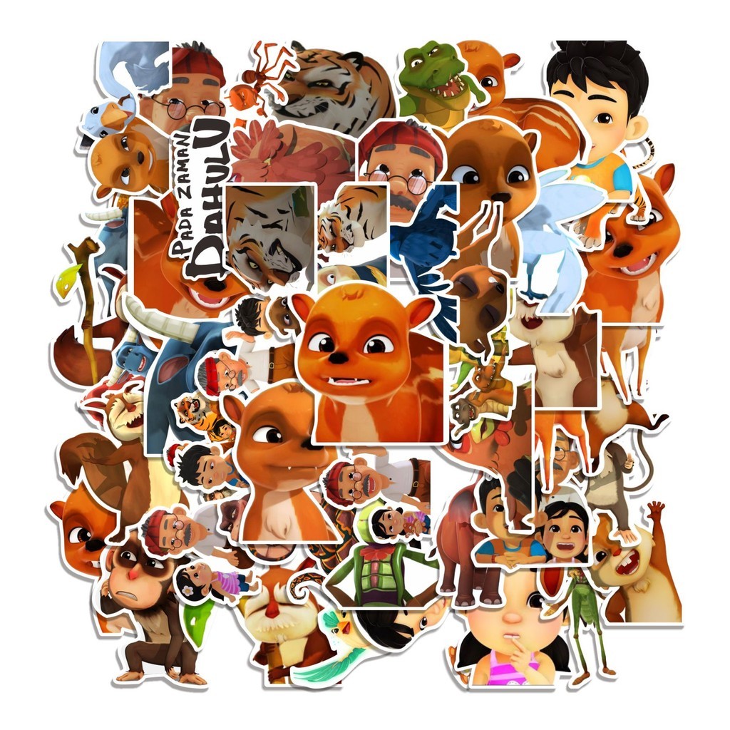 

COD 50 Pcs Stiker PADA ZAMAN DAHULU CARTOON Lucu Anti Air Untuk Dekorasi Notebook Sepeda Skateboard Handphone