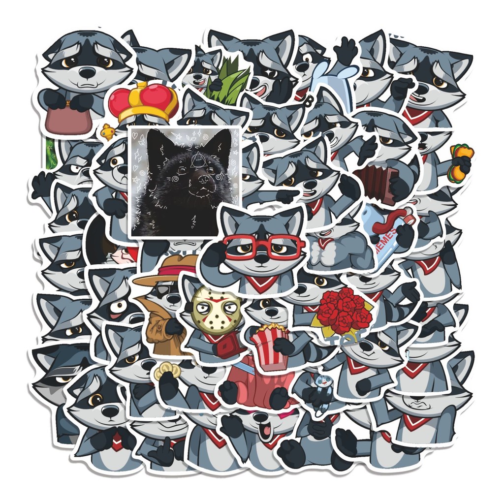 

COD 50 Pcs Stiker GREY PROKHA Lucu Anti Air Untuk Dekorasi Notebook Sepeda Skateboard Handphone