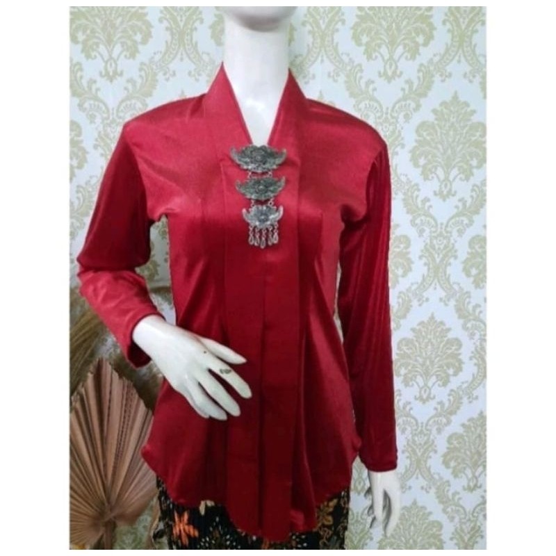 Kebaya KEBAYA KARTINI BLUDRU POLOS/KEBAYA KARTINI TERMURAH/BAJU ADAT TERLARIS