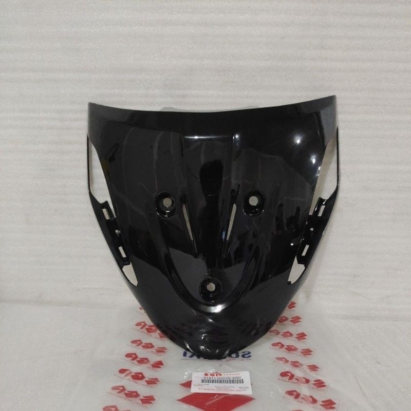 COD Cover Panel Tameng Tebeng Dada Dasi Depan Suzuki Smash New 110 Hitam Original
