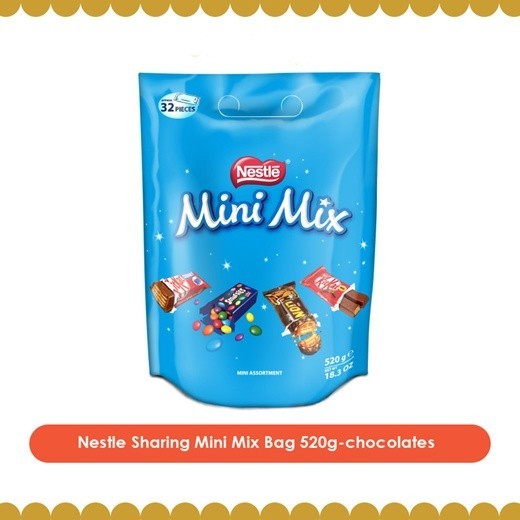 

Coklat NESTLE Mini Mix (Kitkat, Lion, Smarties) Bag 520gram asal Eropa