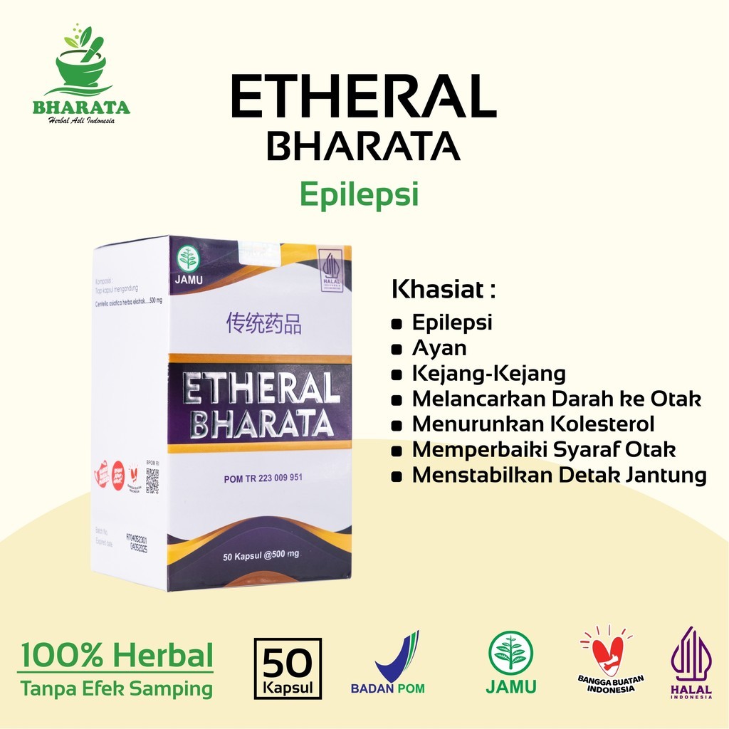 Etheral Bharata Herbal Stroke Epilepsi Etheral Bharata  Halal Original